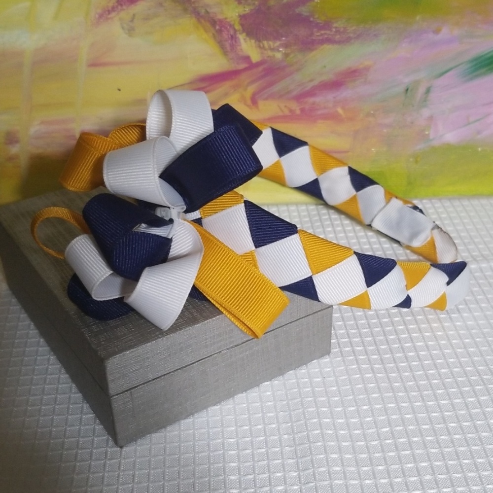Grosgrain Ribbon Woven Headband (1inch) headband.